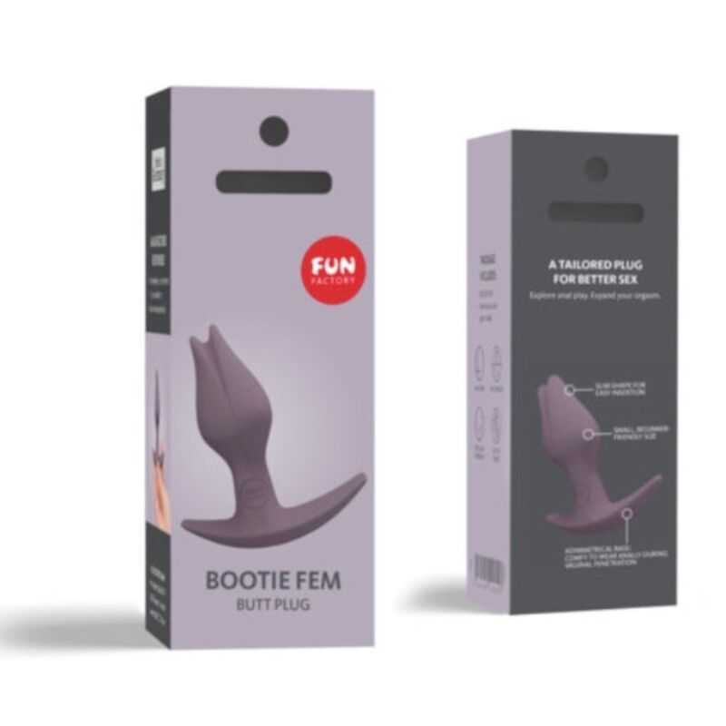 FUN FACTORY - BOOTIE FEM FEMININO BUTT ANAL PLUG DARK TAUP - Sexshoptuga  Sexshoptuga 