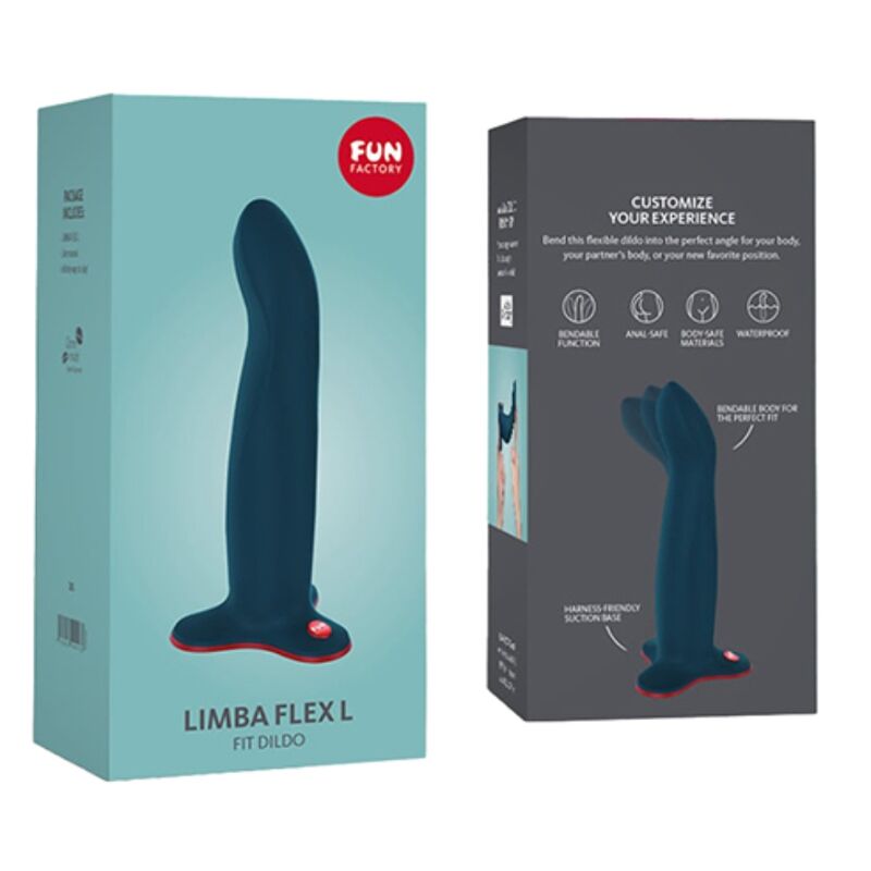 FUN FACTORY - LIMBA FLEX L VELUDO AZUL - Sexshoptuga  Sexshoptuga 