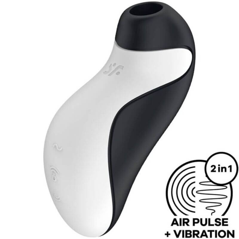 SATISFYER - ESTIMULADOR DE PULSO DE AR ORCA + VIBRAO - Sexshoptuga  Sexshoptuga 