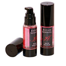 EXTASE SENSUAL - ÓLEO DE MASSAGEM COM EFEITO MORANGO EXTRA FRESCO 30 ML - Sexshoptuga 