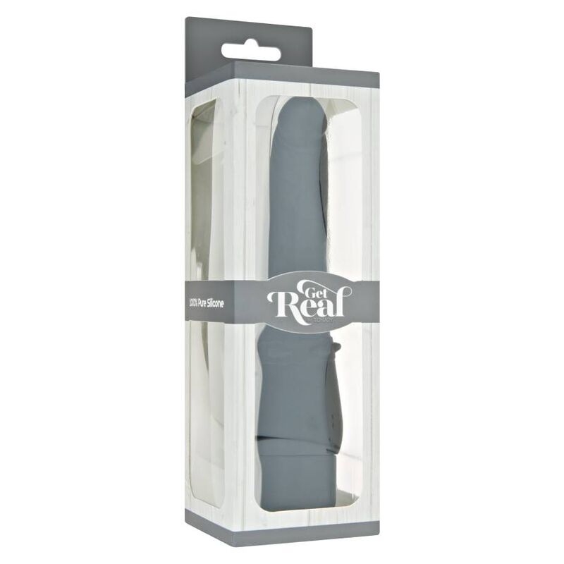 GET REAL - VIBRADOR LISO CLSSICO PRETO - Sexshoptuga 