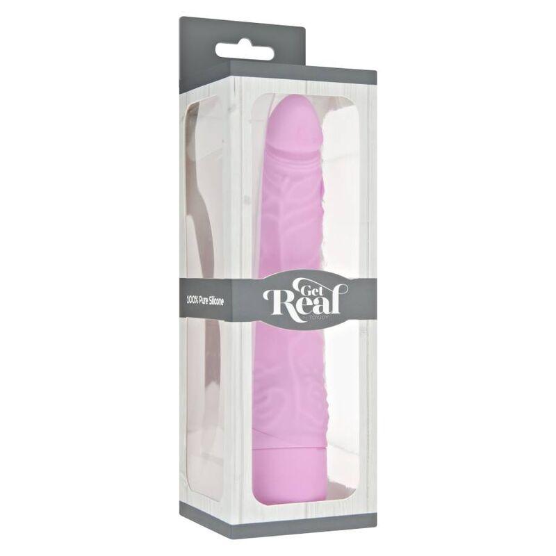 GET REAL - VIBRADOR SLIM CLSSICO ROSA - Sexshoptuga 