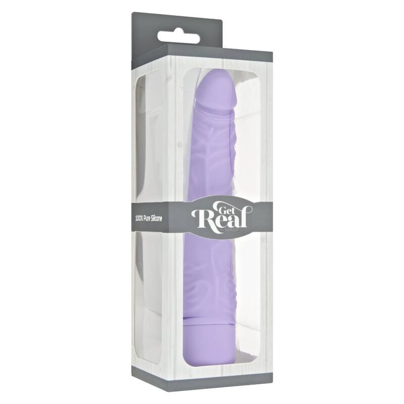 GET REAL - VIBRADOR SLIM CLSSICO ROXO - Sexshoptuga 