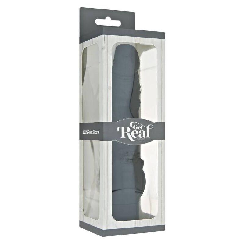 GET REAL - VIBRADOR CLSSICO STIM PRETO - Sexshoptuga  Sexshoptuga 