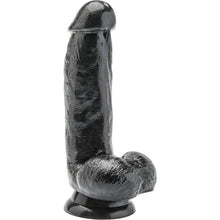 GET REAL - DILDO 12 CM COM BOLAS PRETO - Sexshoptuga  Sexshoptuga 