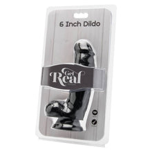 GET REAL - DILDO 12 CM COM BOLAS PRETO - Sexshoptuga  Sexshoptuga 