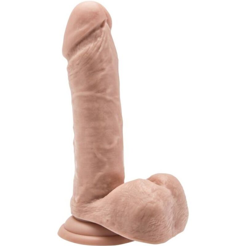 GET REAL - DILDO 18 CM COM BOLAS PELE - Sexshoptuga 