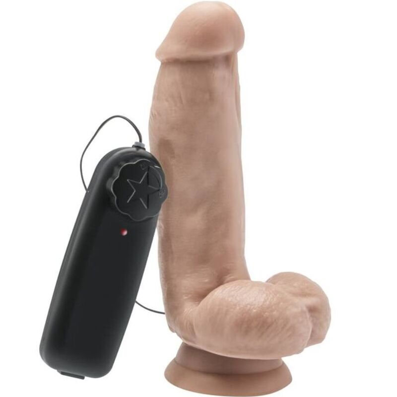 GET REAL - DILDO 12 CM COM BOLAS VIBRADOR PELE - Sexshoptuga  Sexshoptuga 