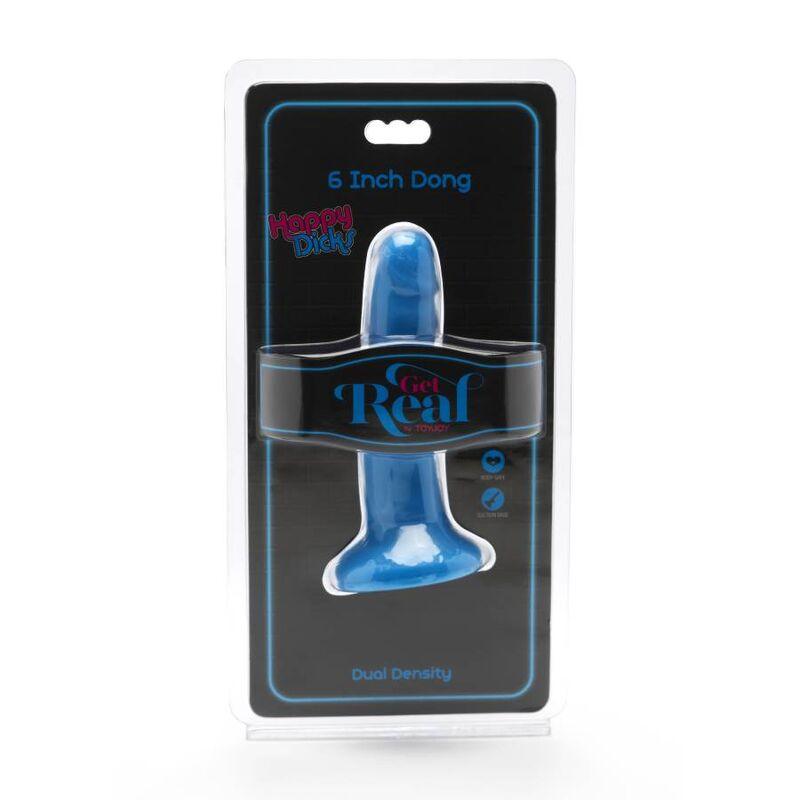 GET REAL - HAPPY DICKS DONG 12 CM AZUL - Sexshoptuga 