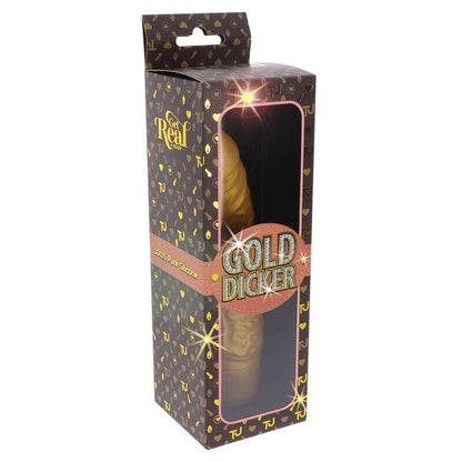 GET REAL - GOLD DICKER VIBRADOR ORIGINAL OURO - Sexshoptuga 