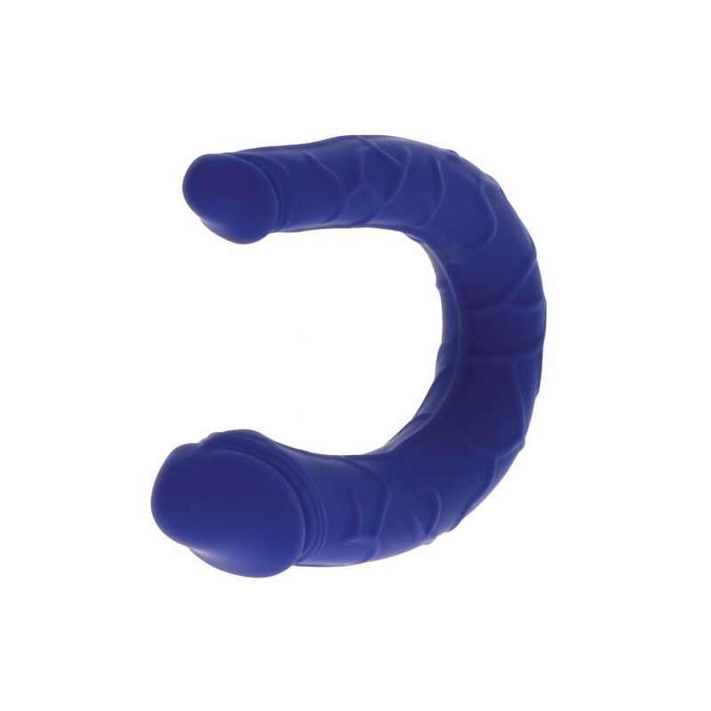 GET REAL - REALÍSTICO MINI DUPLO DONG AZUL - Sexshoptuga  Sexshoptuga 