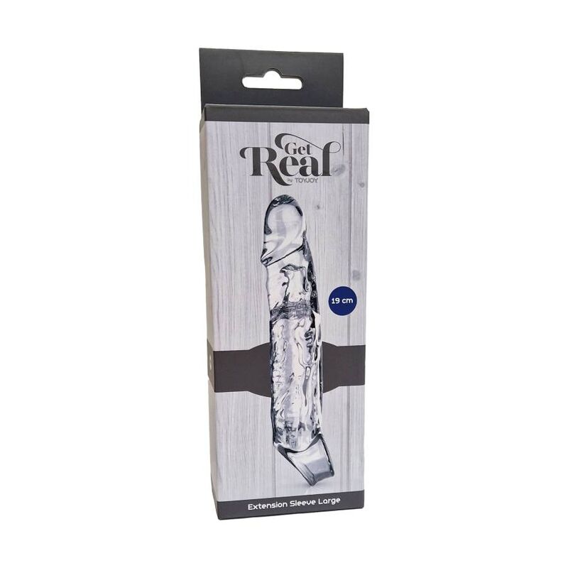 GET REAL - EXTENSO LONGA 19 CM TRANSPARENTE - Sexshoptuga  Sexshoptuga 