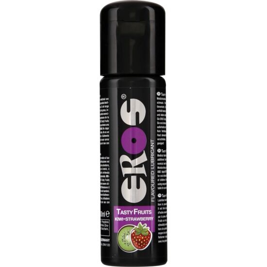 EROS - FRUTAS SABOROSAS MORANGO E KIWI LUBRIFICANTE 100 ML - Sexshoptuga Sexshoptuga 