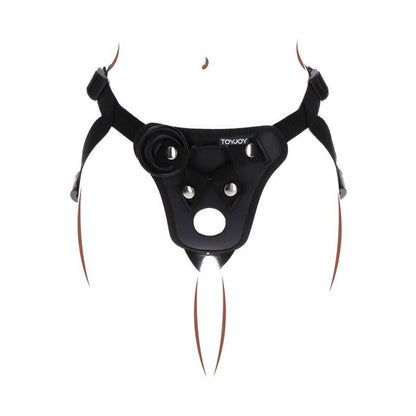 GET REAL - ARNÊS DE PRAZER STRAP-ON PRETO - Sexshoptuga 