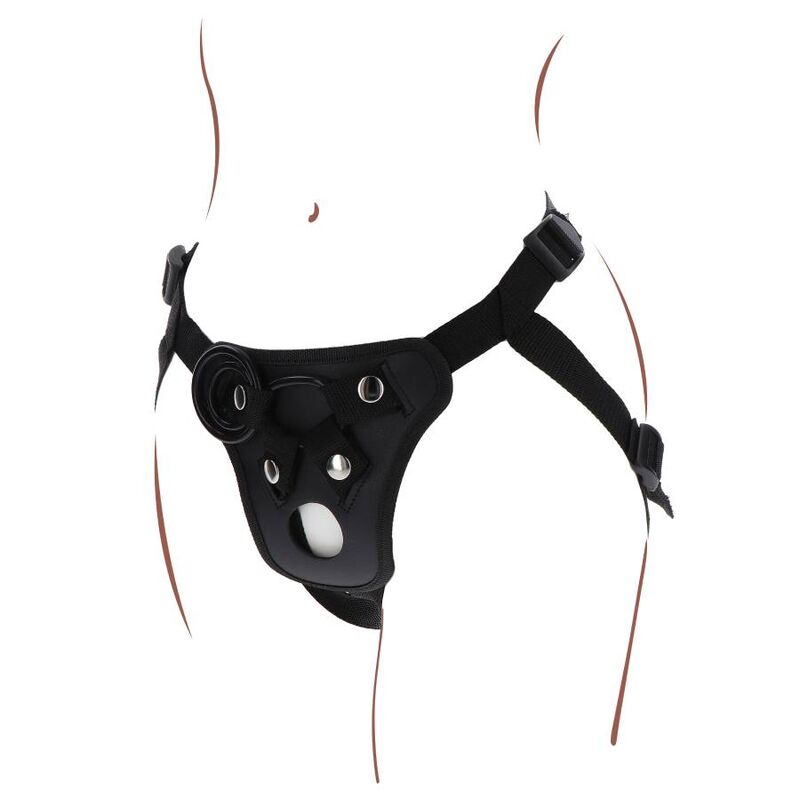 GET REAL - ARNÊS DE PRAZER STRAP-ON PRETO - Sexshoptuga  Sexshoptuga 