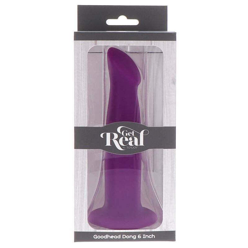 GET REAL - GOODHEAD DONG 12 CM ROXO - Sexshoptuga 