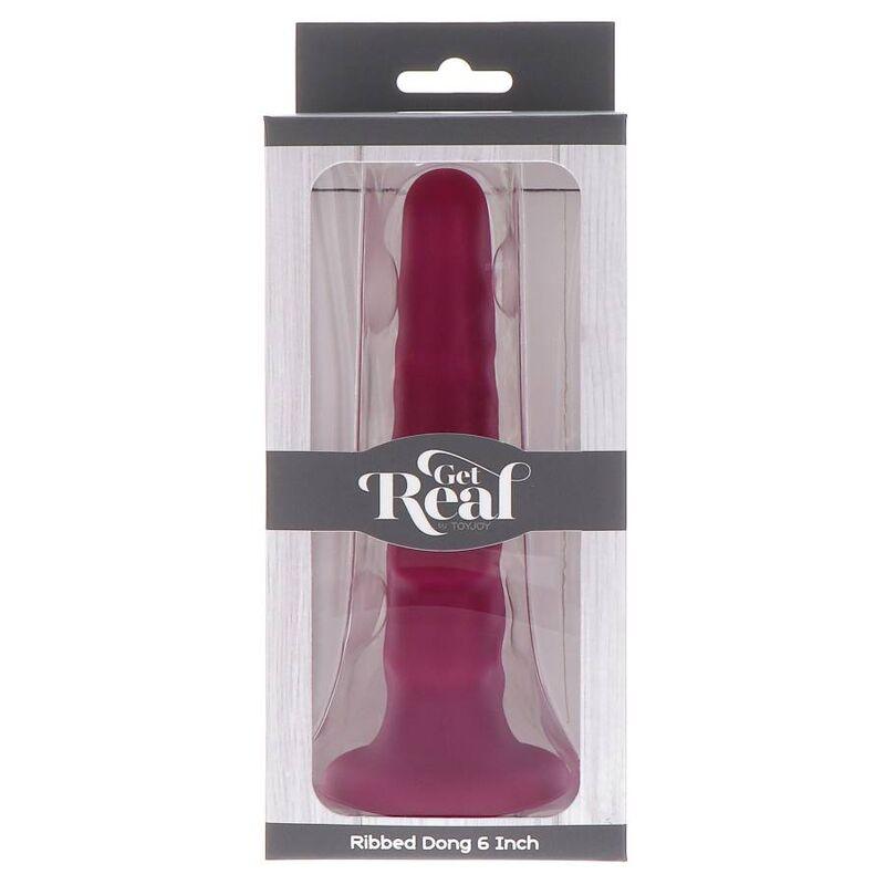 GET REAL - DONG NERVADO 12 CM VERMELHO - Sexshoptuga 