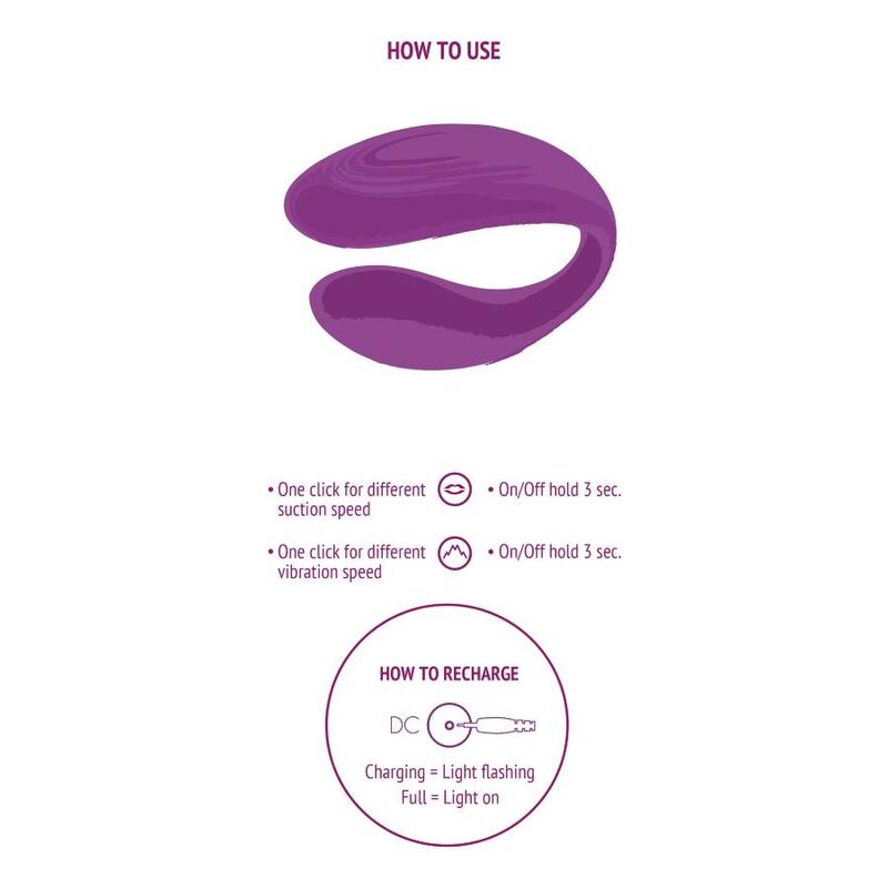 XOCOON - VIBRADOR PARA CASAIS BOUND LOVE ROXO - Sexshoptuga 