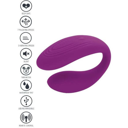 XOCOON - VIBRADOR PARA CASAIS BOUND LOVE ROXO - Sexshoptuga 