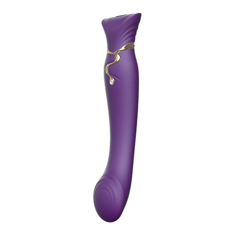 ZALO - QUEEN SET PULSE WAVE CLIT STIM ROXO - Sexshoptuga  Sexshoptuga 