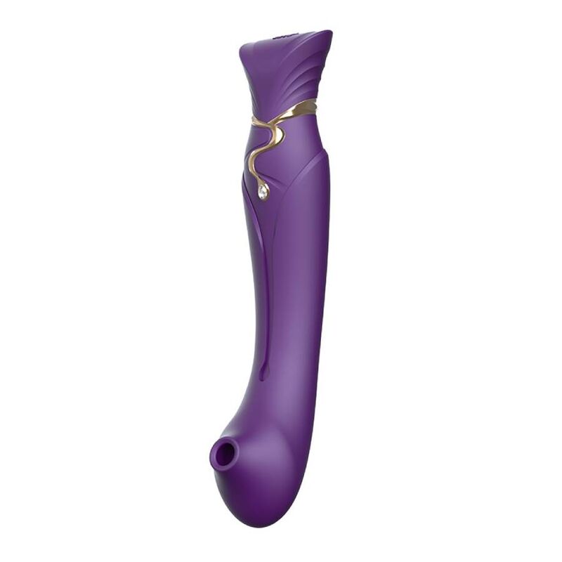 ZALO - QUEEN SET PULSE WAVE CLIT STIM ROXO - Sexshoptuga  Sexshoptuga 