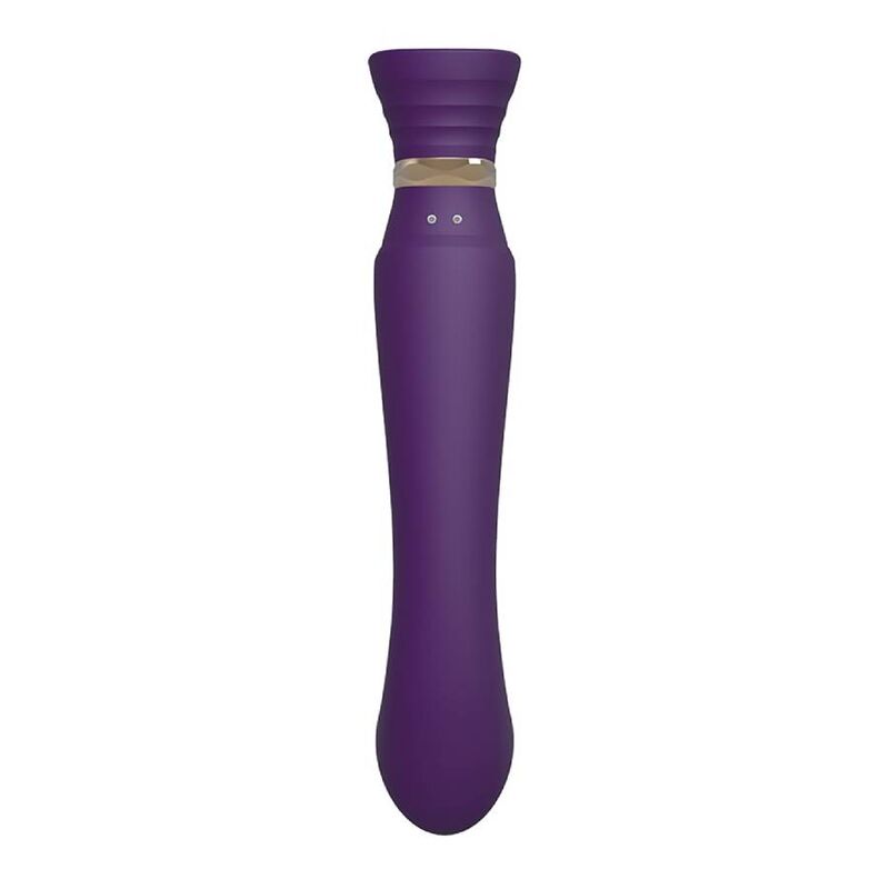 ZALO - QUEEN SET PULSE WAVE CLIT STIM ROXO - Sexshoptuga  Sexshoptuga 