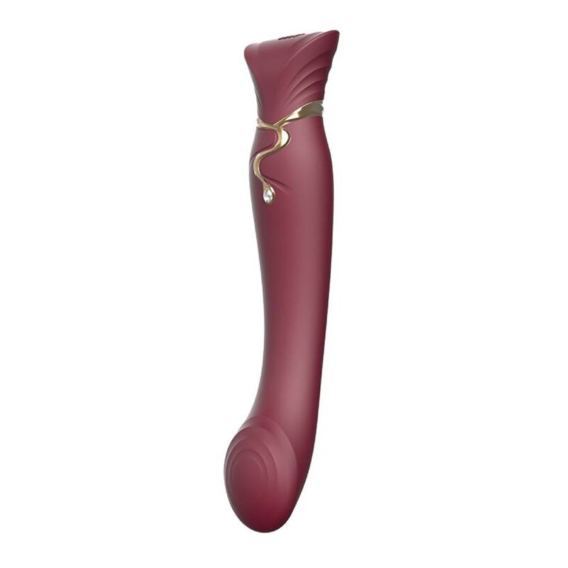 ZALO - QUEEN SET PULSE WAVE CLIT STIM VERMELHO - Sexshoptuga 