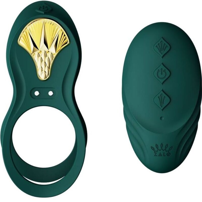 ZALO - ANEL VIBRANTE PARA CASAIS BAYEK VERDE - Sexshoptuga  Sexshoptuga 