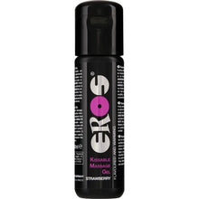 EROS - ÓLEO DE MASSAGEM COM EFEITO CALOR DE MORANGO BEIJVEL 100 ML - Sexshoptuga