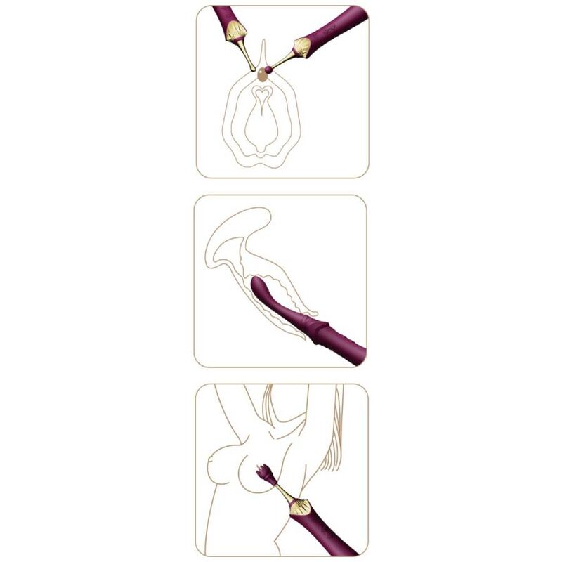 ZALO - BESS 2 CLITORAL MASSAGER PURPLE - Sexshoptuga 