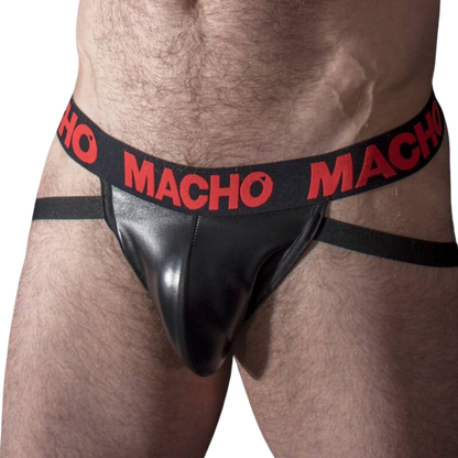 MACHO - MX25RC JOCK COURO VERMELHO S - Sexshoptuga 