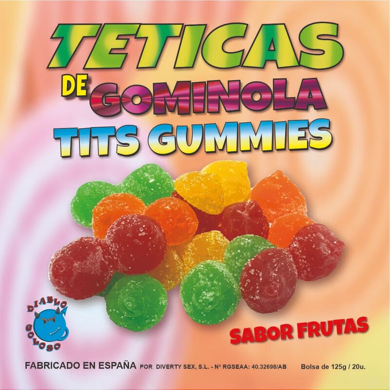 DIABLO GOLOSO - TETINAS DE GOMA SORTIDAS DE AÚCAR - Sexshoptuga  Sexshoptuga 