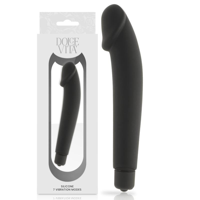 DOLCE VITA - REALISTIC BLACK SILICONE - Sexshoptuga  Sexshoptuga 