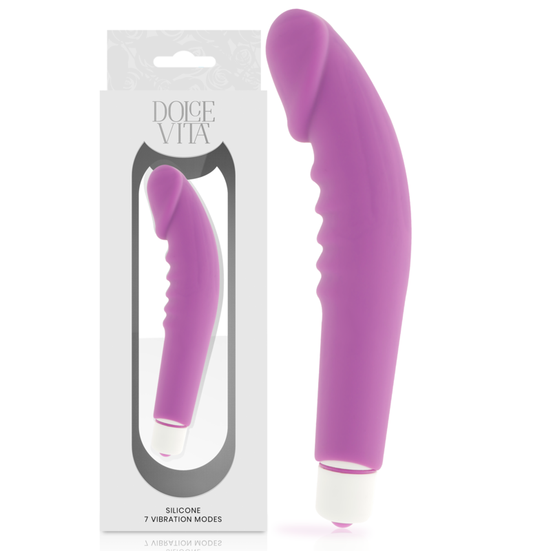 DOLCE VITA - REALISTIC PLEASURE PURPLE SILICONE - Sexshoptuga  Sexshoptuga 