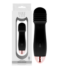 DOLCE VITA - VIBRADOR RECARREGÁVEL TRÊS PRETO 7 VELOCIDADE - Sexshoptuga 