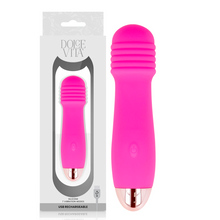 DOLCE VITA - VIBRADOR RECARREGÁVEL DE TRÊS VELOCIDADES PINK 7 - Sexshoptuga 