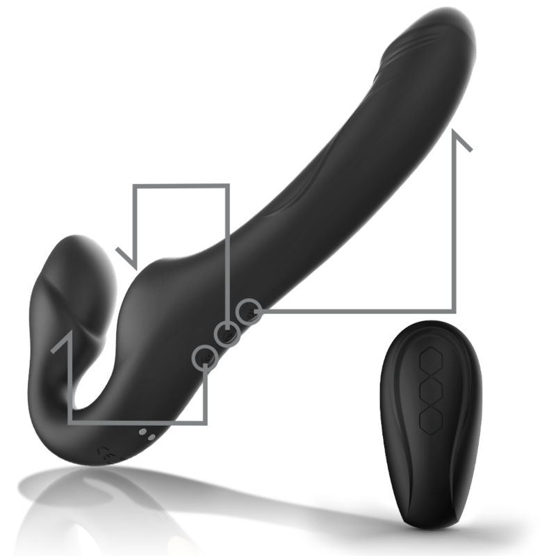 IBIZA - VIBRADOR STRAPLESS COM BOTO DE CONTROLE REMOTO - Sexshoptuga  Sexshoptuga 