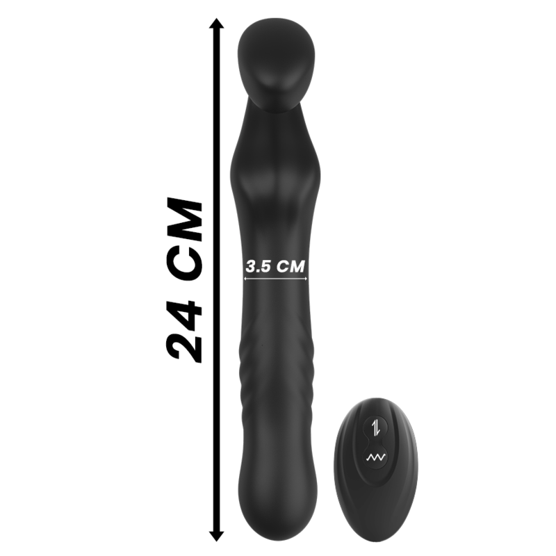 IBIZA - VIBRADOR SEM ALAS DE CONTROLE REMOTO - Sexshoptuga  Sexshoptuga 