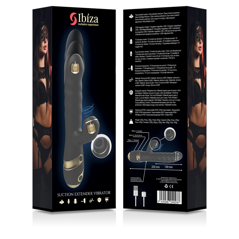 IBIZA - UP & DOWN + VIBRADOR + SUGADOR DE CLITÓRIS - Sexshoptuga  Sexshoptuga 