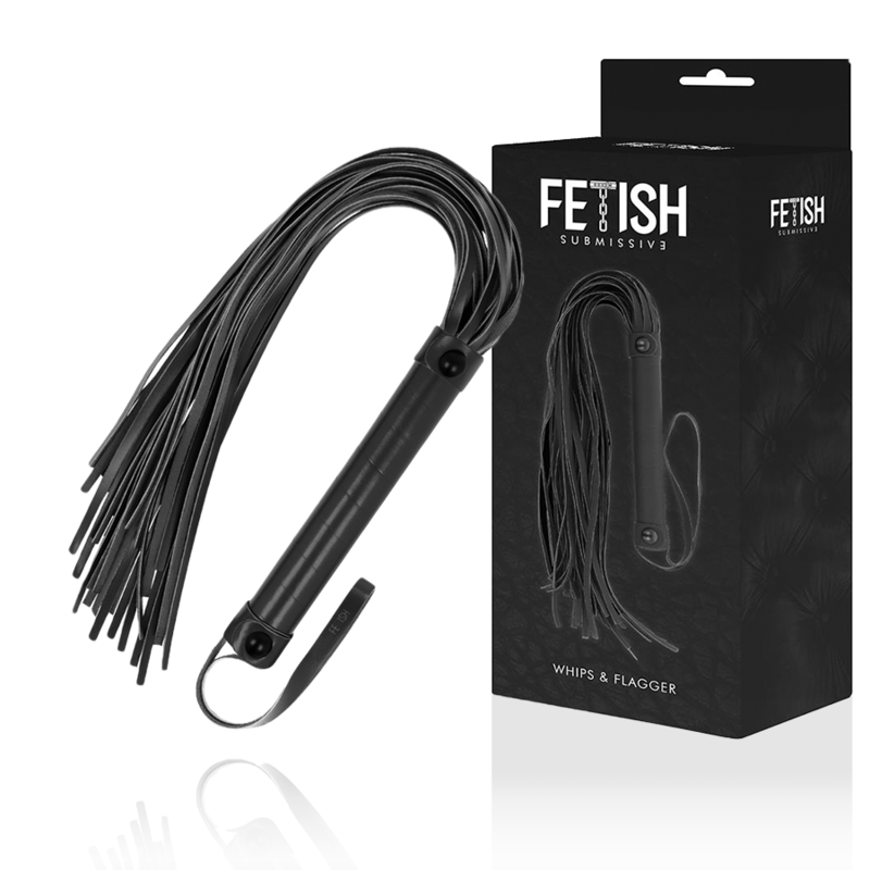 FETISH SUBMISSIVE - CHICOTE DE COURO VEGANO - Sexshoptuga  Sexshoptuga 