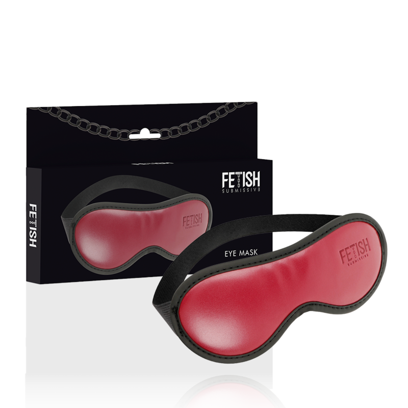 FETISH SUBMISSIVE DARK ROOM - MSCARA DE COURO VEGANO COM FORRO DE NEOPRENE - Sexshoptuga  Sexshoptuga 