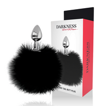 DARKNESS - PLUG ANAL EXTRA COM CAUDA PRETA 7 CM - Sexshoptuga 