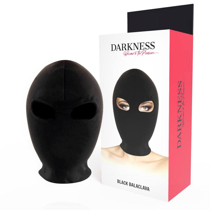 DARKNESS - MSCARA DE SUBMISSO PRETA - Sexshoptuga 