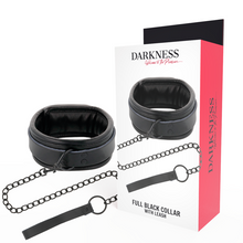 DARKNESS - COLAR PRETO COM CORRENTE - Sexshoptuga 