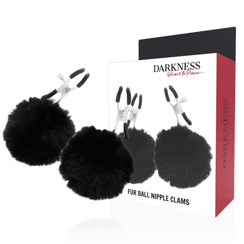 DARKNESS - PINÇAS PARA BICOS COM POM POMS 1 - Sexshoptuga 