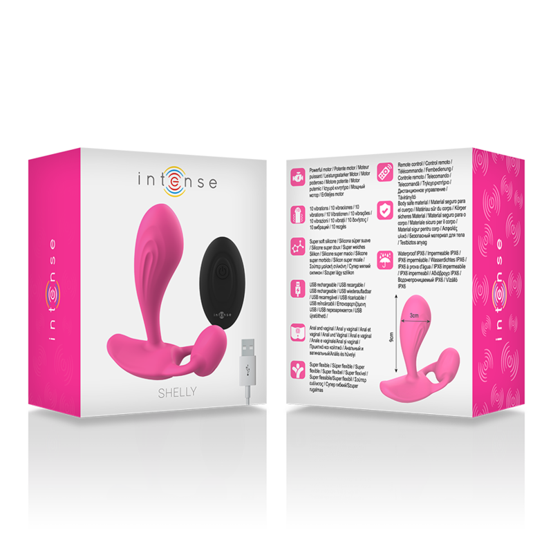 INTENSE - SHELLY PLUG ANAL CONTROLE REMOTO ROSA - Sexshoptuga 