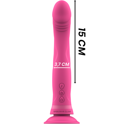 INTENSE - MICHELANGELO ROSA VIBRADOR DE SILICONE DILDO - Sexshoptuga 