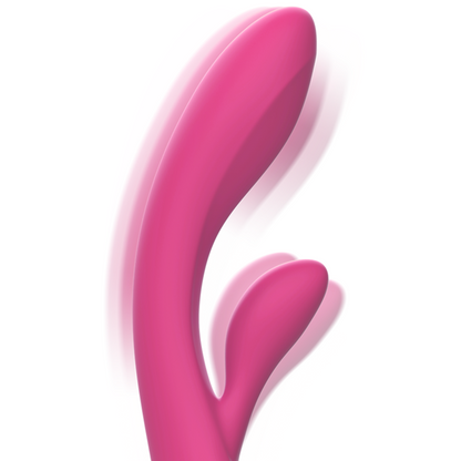 INTENSE - VIBRADOR LUIGI COELHO ROSA SILICONE LÍQUIDO - Sexshoptuga 