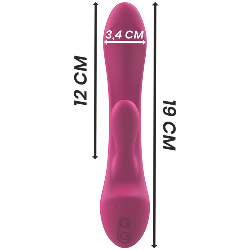 INTENSE - VIBRADOR LUIGI COELHO ROSA SILICONE LÍQUIDO - Sexshoptuga  Sexshoptuga 