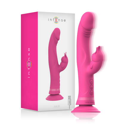 INTENSE - VIBRADOR JULIO COELHO ROSA SILICONE - Sexshoptuga 